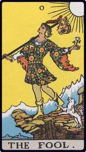 The Fool — Rider Waite Smith tarot card